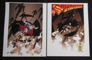 BULLICK 8.5x11 Portfolio Prints NM 9.4 Lone Ranger / Superman / Batman