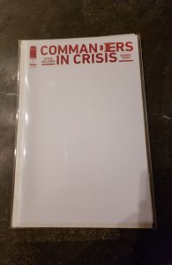 Commander's in crisis #1 white blank cover variant