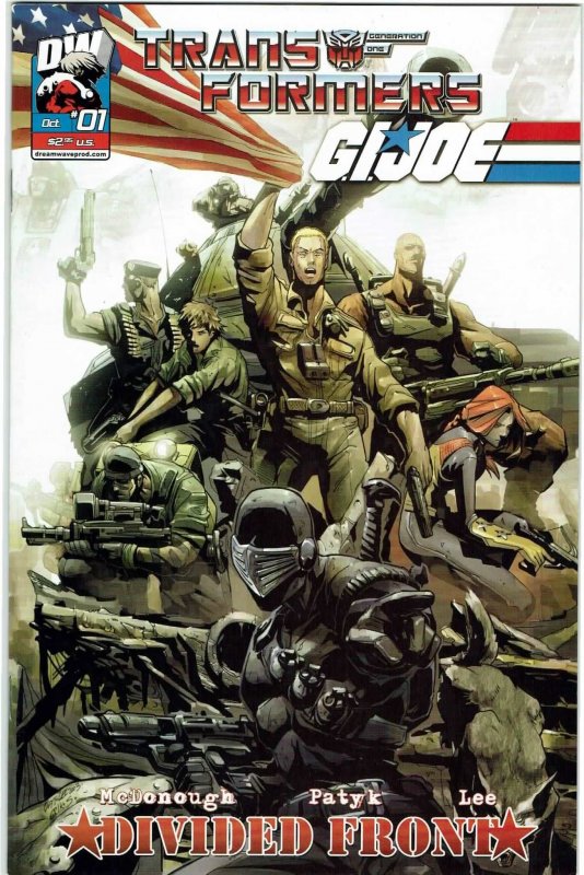 Transformers/G.I. Joe: Divided Front #1 (2004) G.I. Joe Variant NM