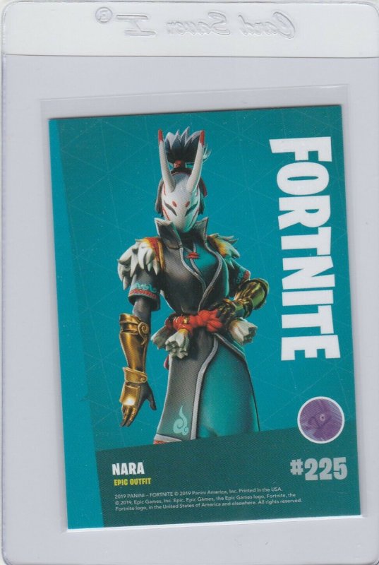 Fortnite Nara 225 Epic Outfit Panini 2019 trading card series 1