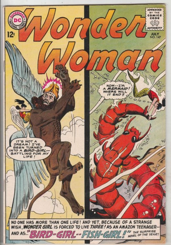 Wonder Woman #147 (Jul-64) VF/NM High-Grade Wonder Woman