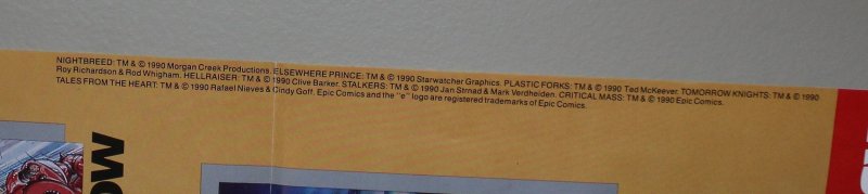 Epic Comics Promo Poster / Clive Barker Hellraiser / 1990