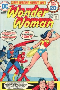 Wonder Woman 212  VG  1974  Start of the Trials!  Superman Guest Star!