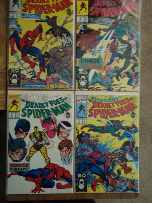 Marvel Comics Complete Set of Deadly Foes of Spider-Man #1-4