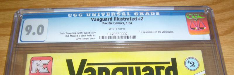 Vanguard Illustrated #2 CGC 9.0 pacific comics - dave stevens - 1st stargrazers
