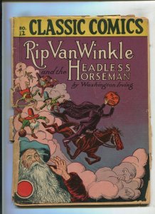 CLASSIC COMICS #12 (2.0) HRN115 1ST PRINT, LONG ISLAND EDITION!! 1943