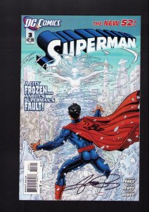 Superman #3 - SIGNED BY GEORGE PEREZ! (9.0) 2012