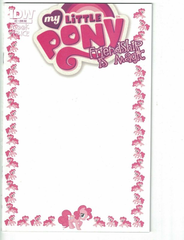 My Little Pony: Friendship Is Magic #2 VF retailer exclusive pinkie pie blank 