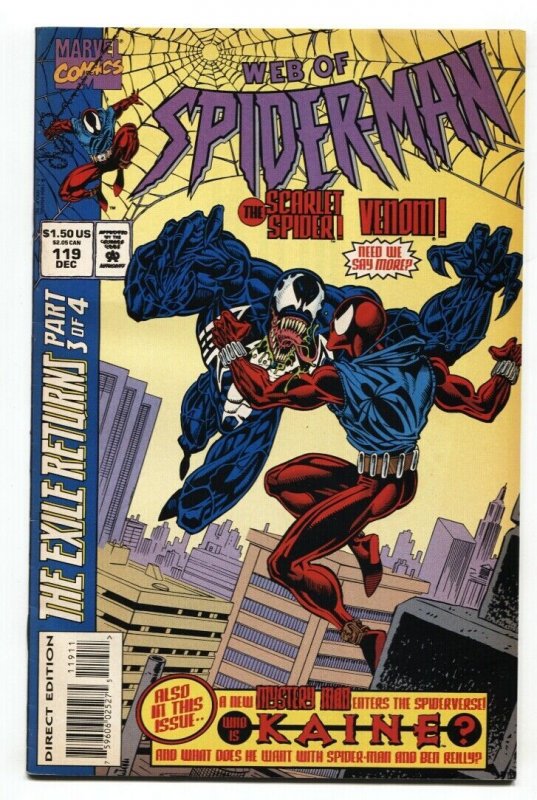 Web Of Spider-Man #119-Venom-2nd solo clone Issue 1st KAINE VF+