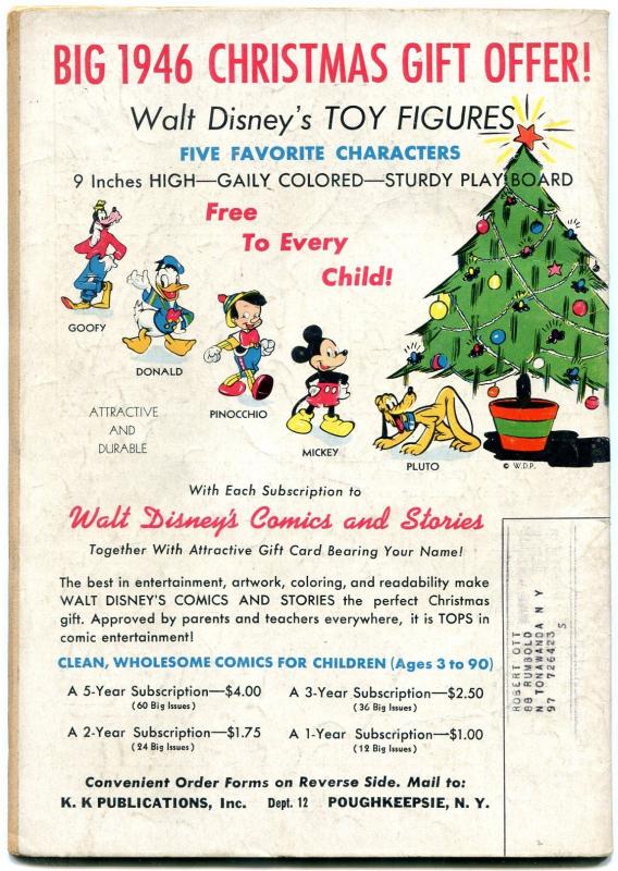 WALT DISNEY'S COMICS AND STORIES #75 CARL BARKS DONALD VG