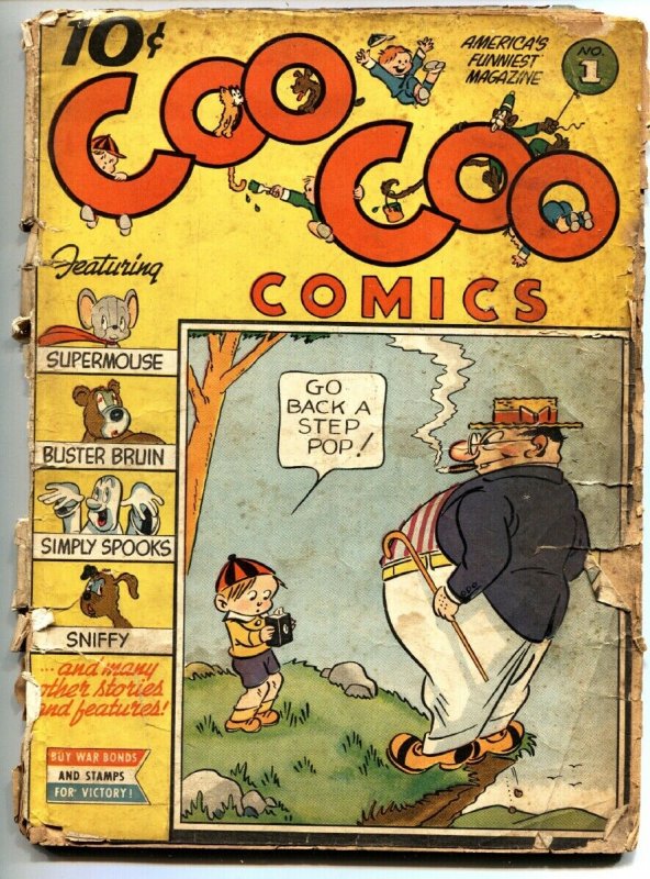 COO COO #1-1942-SUPERMOUSE ORIGIN-VERY RARE FIRST ISSUE comic book