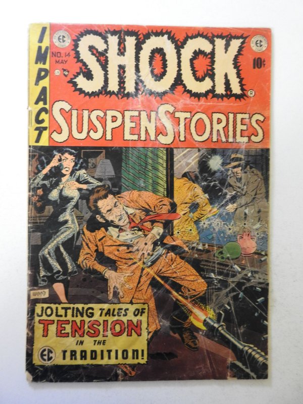 Shock SuspenStories #14 (1954) FR/GD Condition moisture damage, 5 in tear fc