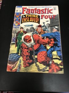 Fantastic Four #91 (1969) Classic 1920’s Chicago gangs Kirby! VG+ Thing boxing