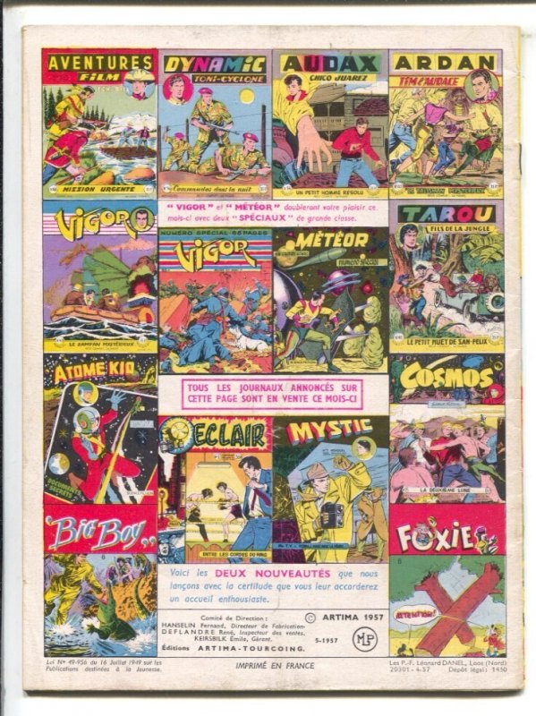 Ouragan #29 1957-Mensuel-French language Western comic-Black & white interior...