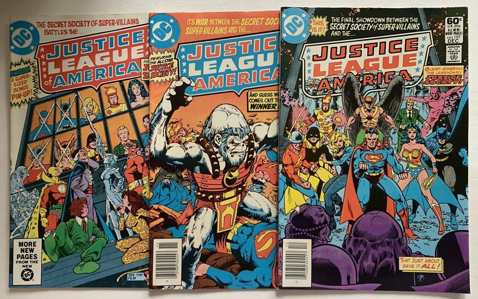 (1981) Justice League of America #1195 196 197! Perez Art! Jsa ...