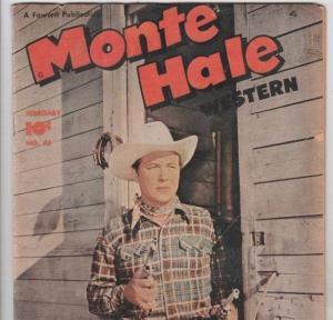 Monte Hale Western 45 Strict 1950 VG Affordable-Grade Monte Hale, Gabby Hayes