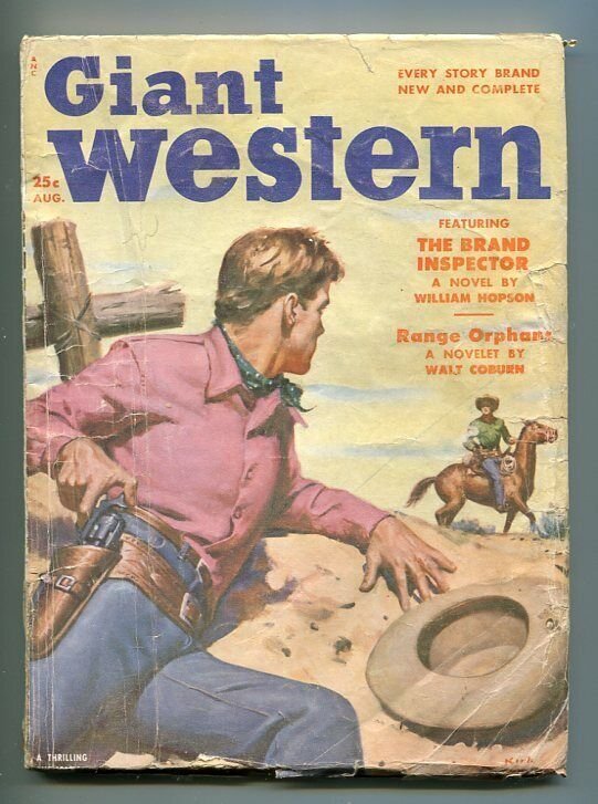 Western Novels and Short Stories Pulp August