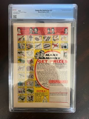 Conan the Barbarian #12 (1971) - CGC 9.2! 1st Queen Yaila !