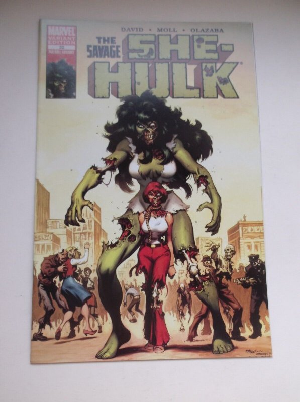 MARVEL: THE SAVAGE SHE-HULK #22, SUYDAM 1:15 ZOMBIE VAR, 1ST JAZINDA, 2007, VF!! 