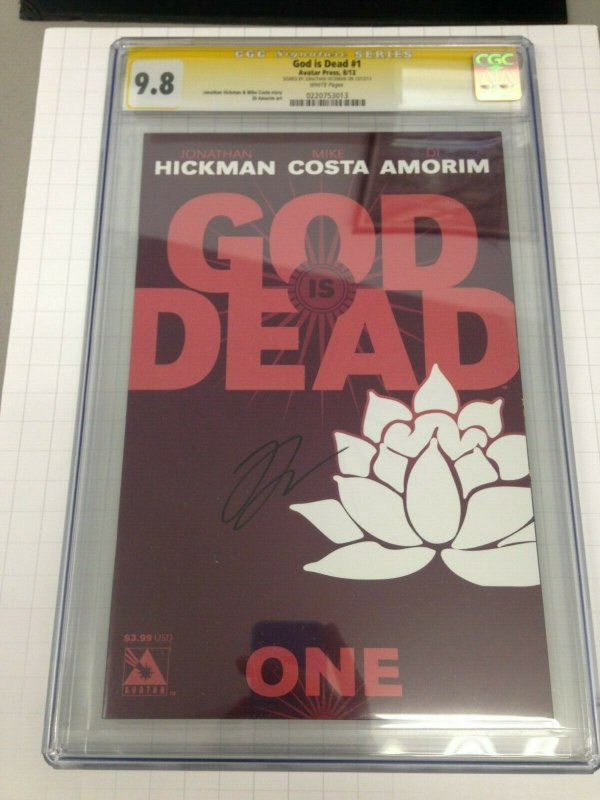 God is Dead 1 CGC 9.8 Signed by Jonathan Hickman