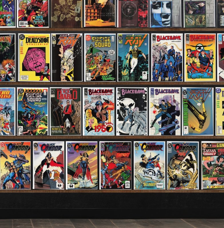 Huge Lot 150+ Comics with Captain Atom, Animal Man, Blackhawk & More!