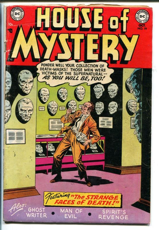 HOUSE OF MYSTERY #19 1953-DC-PRE CODE HORROR-SPIRIT'S REVENGE-vg+