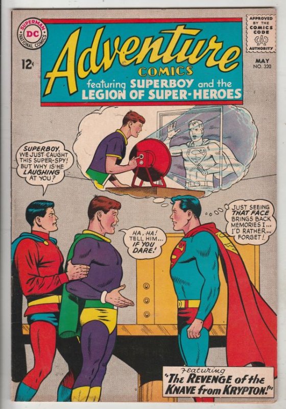 Adventure Comics #320 (May-64) FN/VF+ High-Grade Superboy, Superboy, Sun Boy,...