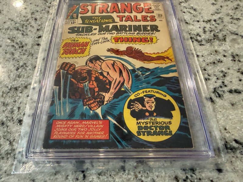 Strang Tales # 125 CGC Graded 6.5 Marvel Comic Book Thing Dr. Strange Namor JH33