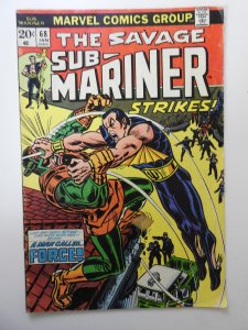 Sub-Mariner #68  (1974) VG Condition! Tape front cover