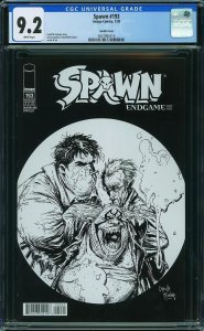 Spawn #193 Black and White Cover (2009) CGC 9.2 NM-