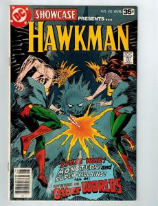 Showcase # 103 FN DC Bronze Age Comic Book Joe Kubert Cover Hawkman Hawkgirl S77