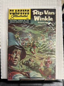 CLASSICS ILLUSTRATED RIP VAN WINKLE #12 HRN 166 VFN