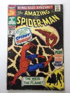 The Amazing Spider-Man Annual #4  (1967) The Web and The Flame!  Solid VG!