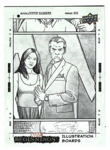 2022 Marvel Beginnings Vol 2 Series 1 Illustrated Boards #IB-86 Justine Hammer