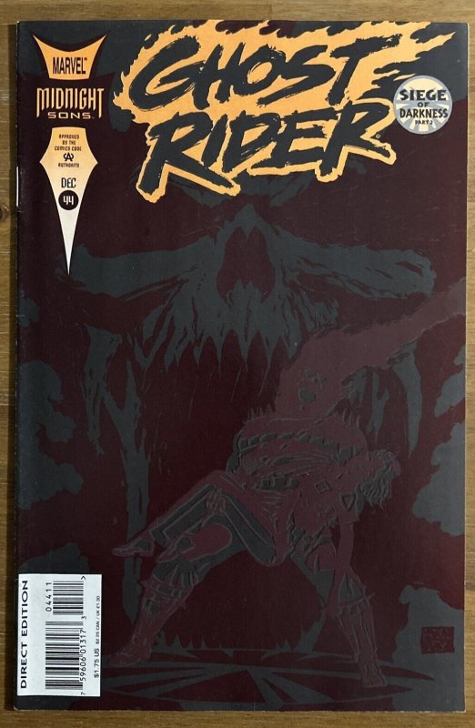 Ghost Rider #44 Siege Of Darkness Marvel Comics 1993 - VF/NM