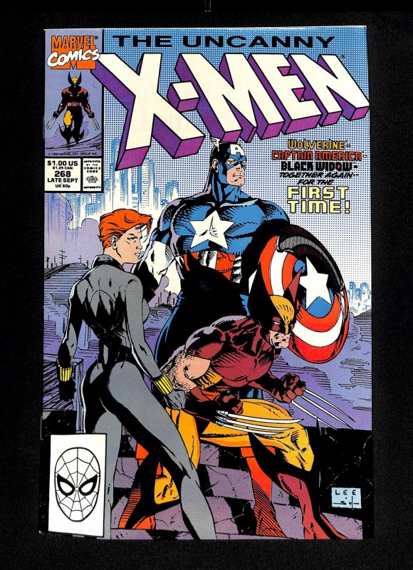 Uncanny X-Men #268 Wolverine, Black Widow and Captain America Team Up!