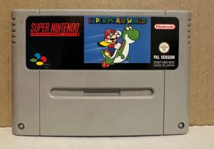 SUPER MARIO WORLD Video Game Super Nintendo SNES Very RARE PAL Version AUTHENTIC