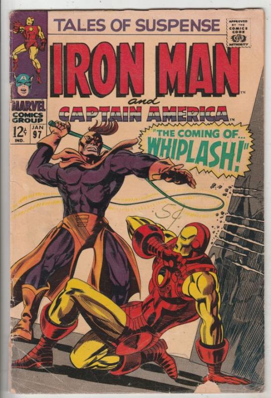 Tales of Suspense #97 (Jan-68) VG+ Affordable-Grade Iron Man, Captain America