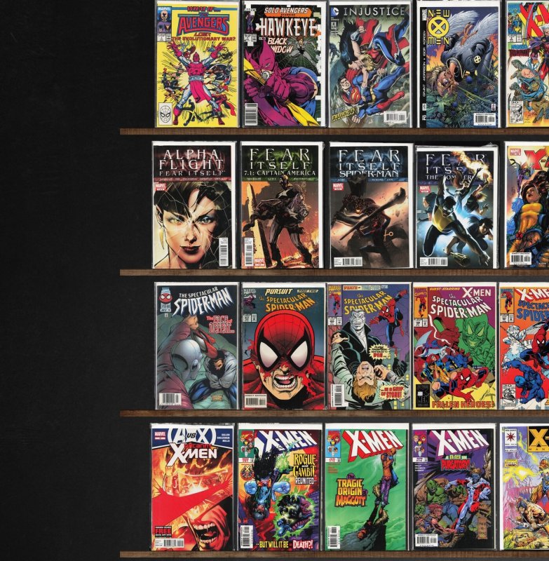 Huge Lot 130+ Comics with X-Men, The Spectacular Spider-Man & More!