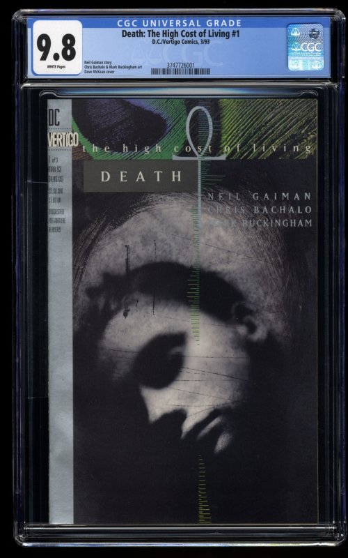 Death: The High Cost of Living #1 CGC NM/M 9.8 White Pages