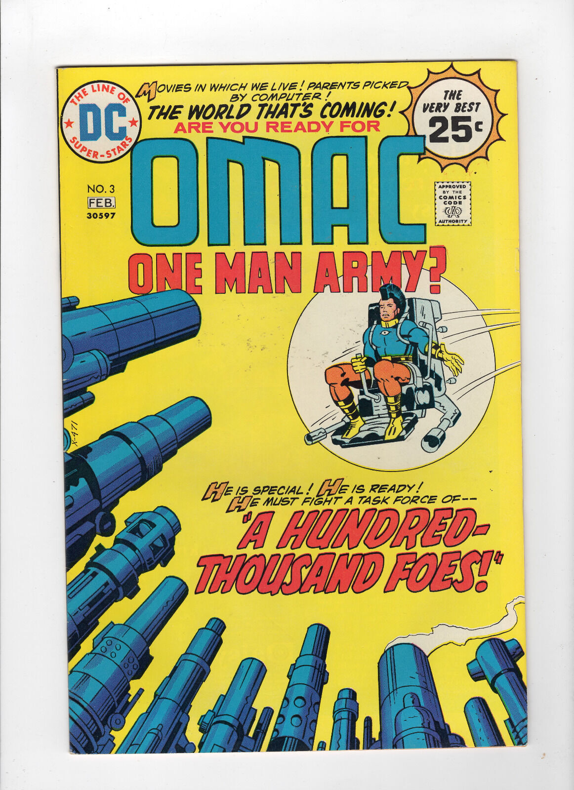 OMAC 3 (JanFeb 1975, DC) Fine Comic Books Bronze Age, DC Comics