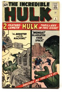 Incredible Hulk #4 - 1962 - Marvel - VG- - comic book