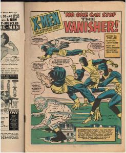 X-Men #2, 1st appearance of the Vanisher