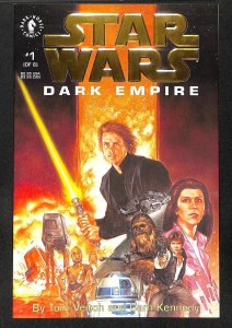 Star Wars: Dark Empire #1 NM+ 9.6 Gold Logo Variant!