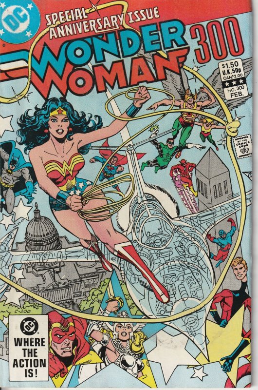 Wonder Woman #300 (1983)  Justice League ! New Teen Titans ! Sandman !