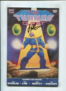 THANOS QUEST BOOK ONE (9.2) SIGNED BY STARLIN 1990