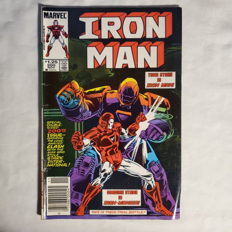 Iron Man 200 Good- 1st appearance Silver Centurion Armor