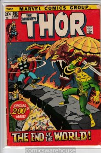 THOR (1966 MARVEL) #200 VG A09237