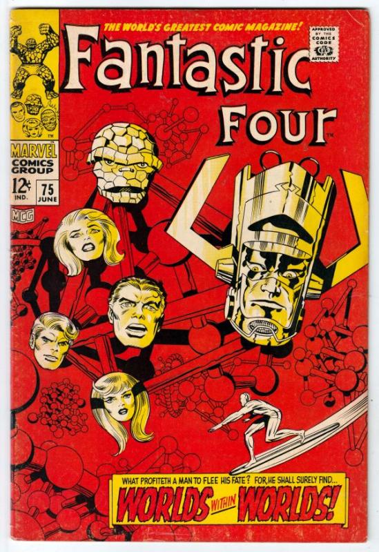 Fantastic Four #75 (Jun-68) FN+ Mid-High-Grade Fantastic Four, Mr. Fantastic ...