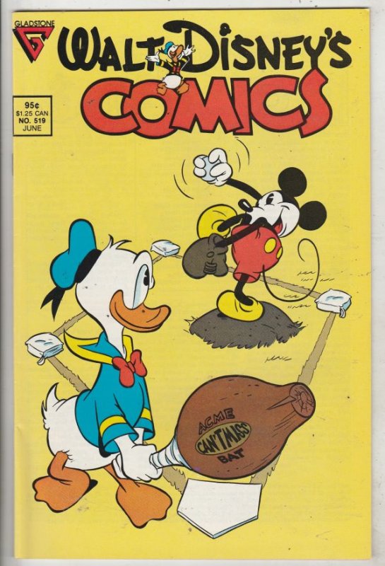 Comics and Stories, Walt Disney's #519 (Jun-87) NM- High-Grade Donald Duck, H...